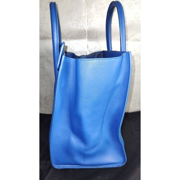 Celine Phantom Blue Leather Tote Bag READ DESCRIPTION - Picture 6 of 16